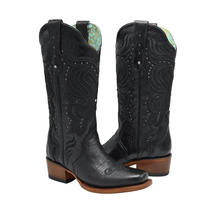 Laredo Men's Monty Snake Print Leather J-Toe Boots - Tan - 6D