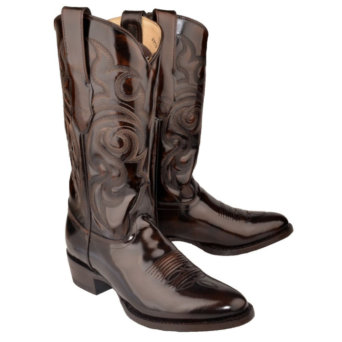 Botas de Cuero Vaqueras con Acabado Camaleon LAB - 6