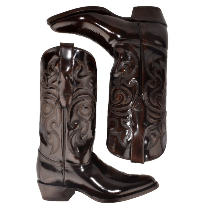 Botas de Cuero Vaqueras con Acabado Camaleon LAB - 6