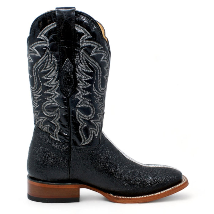 Botas de Mantarraya PC Grabada Horma Rodeo Cuadrada - 6