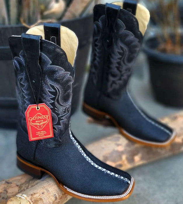 Botas de Mantarraya PC Grabada Horma Rodeo Cuadrada - 6