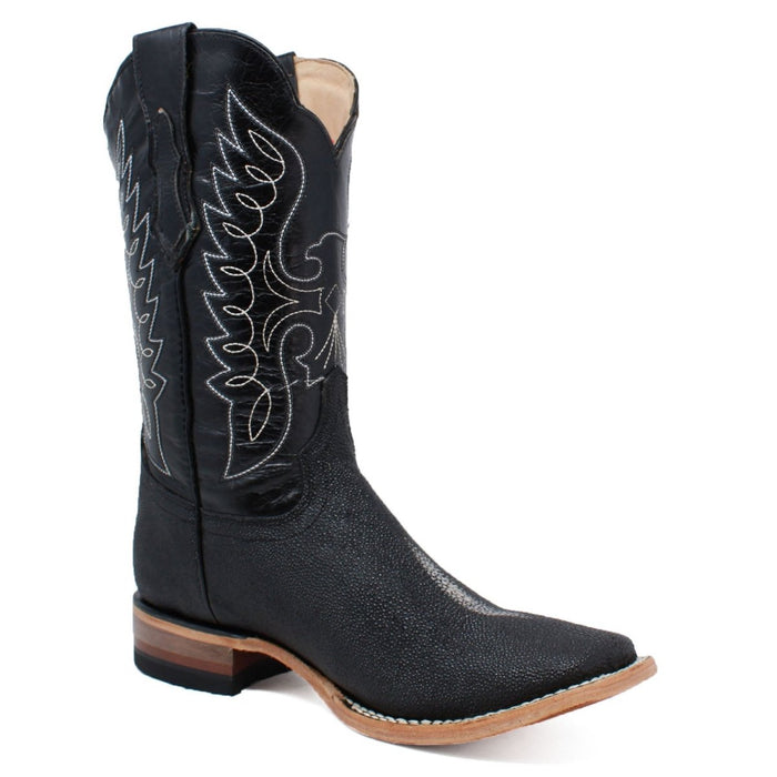 Botas de Mantarraya PS Grabada Horma Rodeo Cuadrada - 6