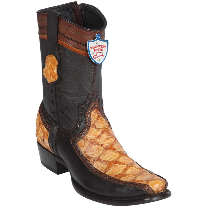 Botas de Pescado Pirarucu con Venado Cortas Horma Dubai - 6