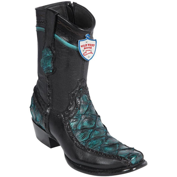 Botas de Pescado Pirarucu con Venado Cortas Horma Dubai - 6