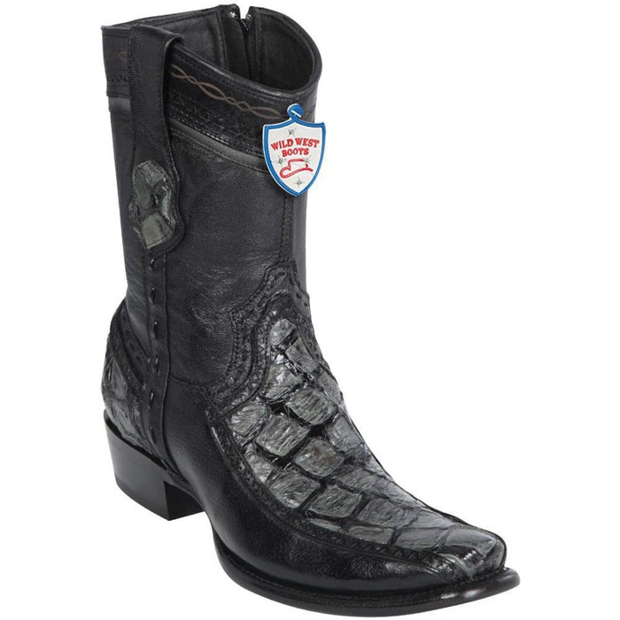Botas de Pescado Pirarucu con Venado Cortas Horma Dubai - 6