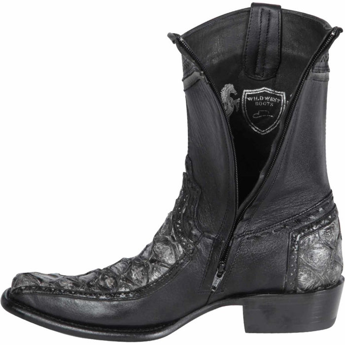 Botas de Pescado Pirarucu con Venado Cortas Horma Dubai - 6