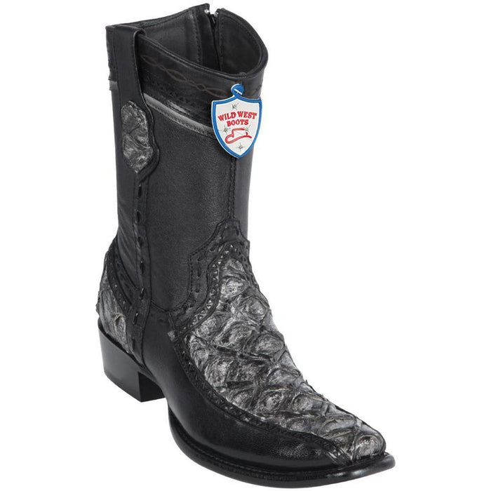 Botas de Pescado Pirarucu con Venado Cortas Horma Dubai - 6