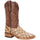 Botas de Pescado Pirarucu Grabado en Horma Rodeo Color Arena WD
