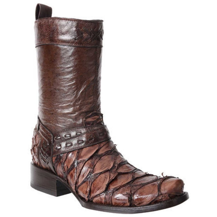 Botas de Pescado Pirarucu Original en Horma Cuadrada con Zipper - 6