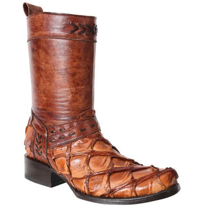 Botas de Pescado Pirarucu Original en Horma Cuadrada con Zipper - 6