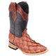 Botas de Pescado Pirarucu Original en Horma Rodeo Color Cognac