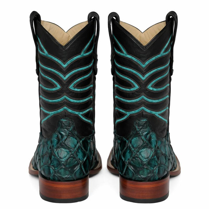 Botas de Pescado Pirarucu Original en Horma Rodeo Cuadrada-New Designer Collection
