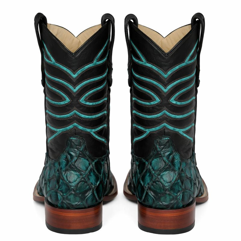Botas de Pescado Pirarucu Original en Horma Rodeo Cuadrada-New Designer Collection - 6