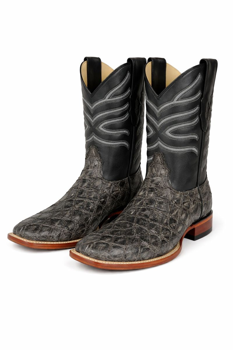 Botas de Pescado Pirarucu Original en Horma Rodeo Cuadrada-New Designer Collection - 6