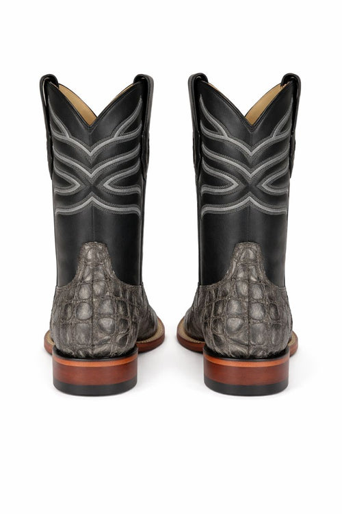 Botas de Pescado Pirarucu Original en Horma Rodeo Cuadrada-New Designer Collection