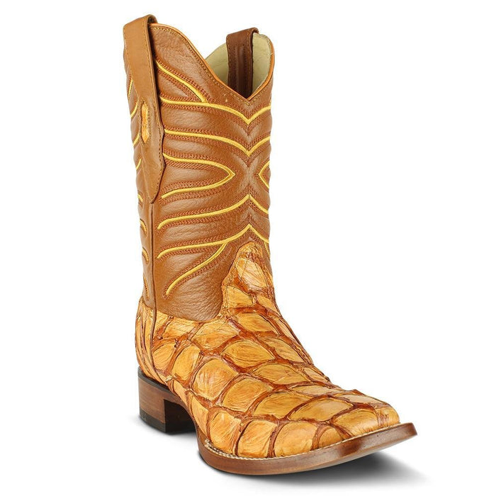 Botas de Pescado Pirarucu Original en Horma Rodeo Cuadrada - 6