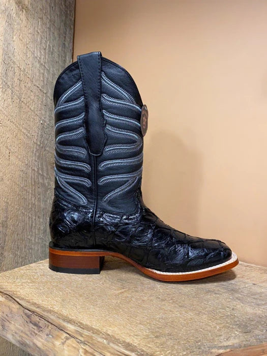 Botas de Pescado Pirarucu Original en Horma Rodeo Cuadrada LAB - 6