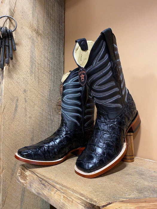 Botas de Pescado Pirarucu Original en Horma Rodeo Cuadrada - 6