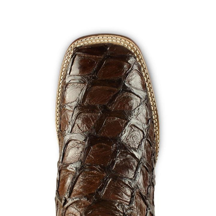 Botas de Pescado Pirarucu Original en Horma Rodeo Cuadrada - 6