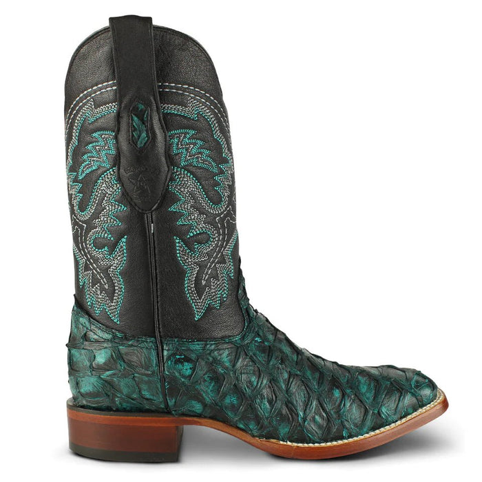 Botas de Pescado Pirarucu Original en Horma Rodeo Cuadrada LAB - 6