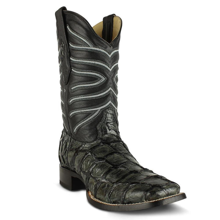 Botas de Pescado Pirarucu Original en Horma Rodeo Cuadrada - 6