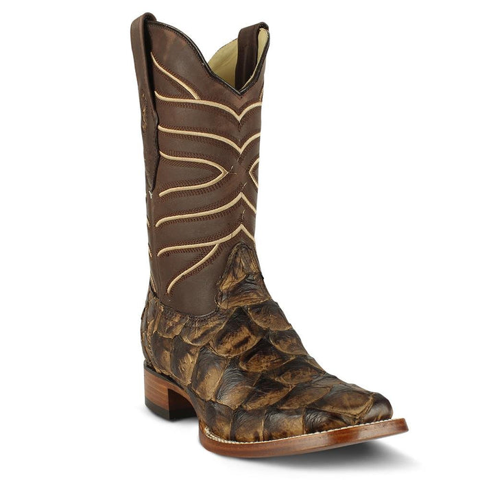 Botas de Pescado Pirarucu Original en Horma Rodeo Cuadrada - 6