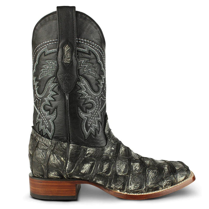 Botas de Pescado Pirarucu Original en Horma Rodeo Cuadrada - 6