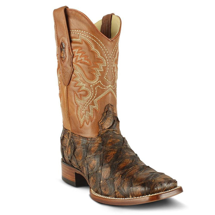 Botas de Pescado Pirarucu Original en Horma Rodeo Cuadrada - 6