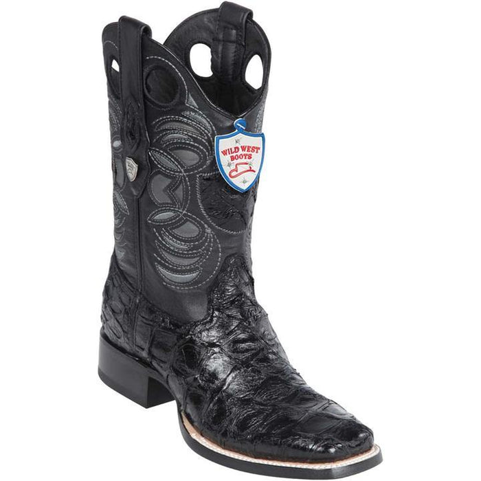 Botas de Pescado Pirarucu Original en Horma Rodeo Cuadrada - 6