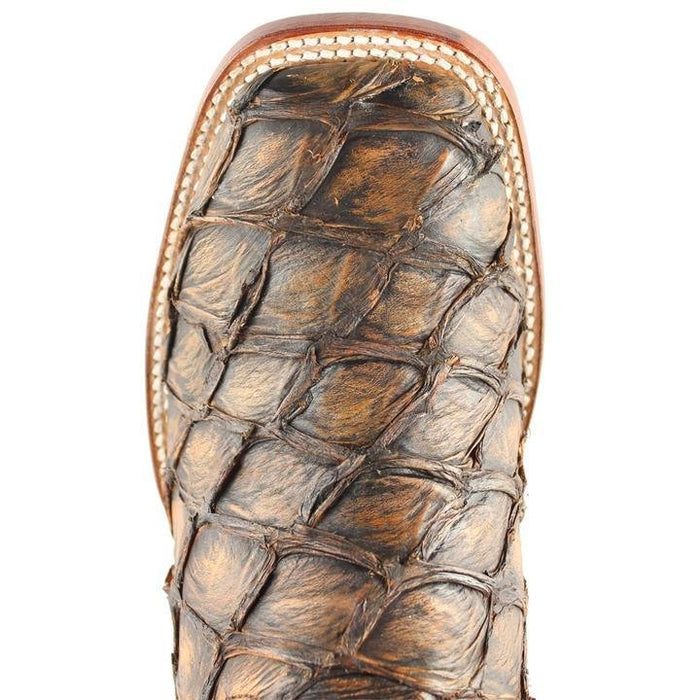 Botas de Pescado Pirarucu Original en Horma Rodeo Cuadrada - 6