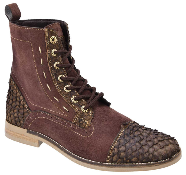 Botas de Pescado Pirarucu Original en Horma Urbana Militar - 6