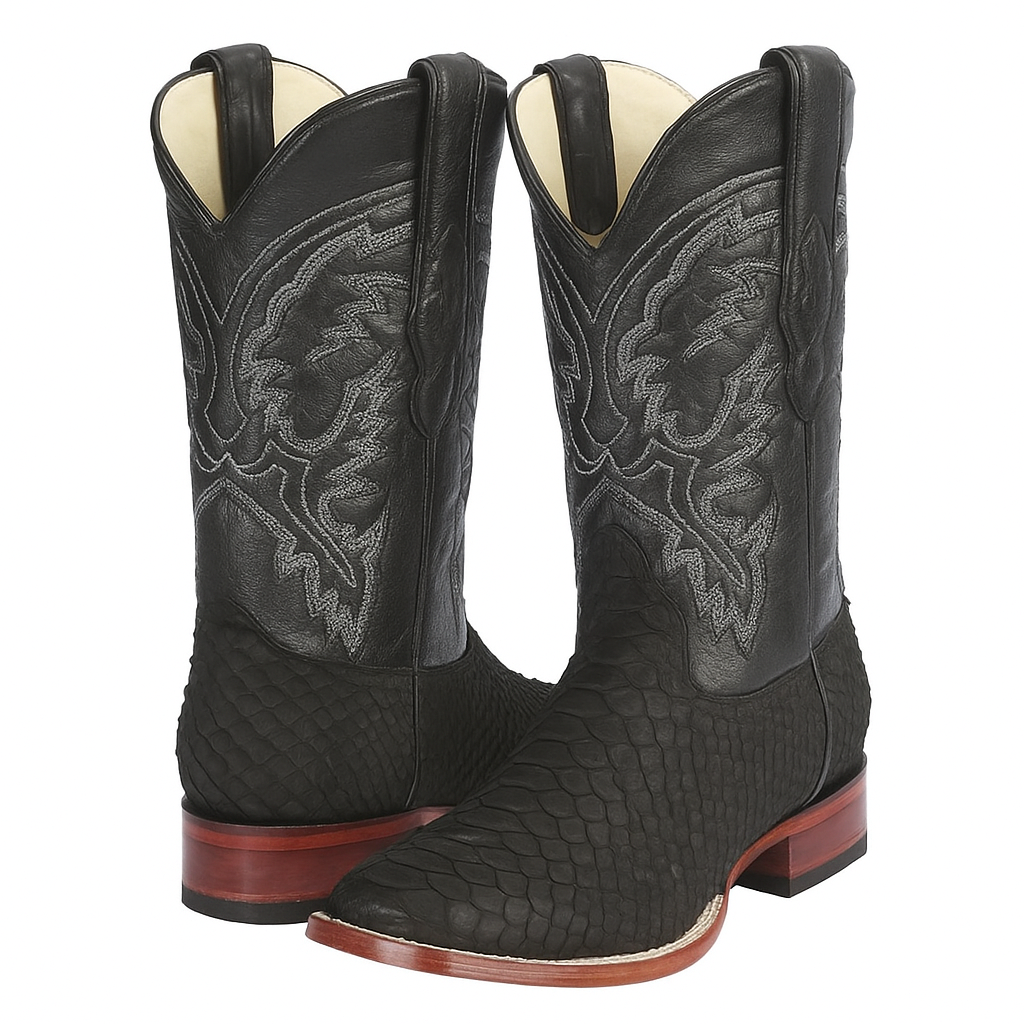 Botas de Piton Original Punta Cuadrada - Black
