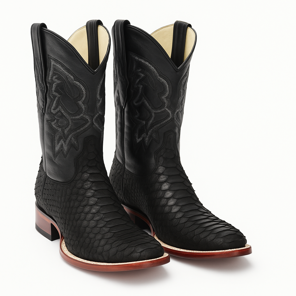 Botas de Piton Original Punta Cuadrada - Black