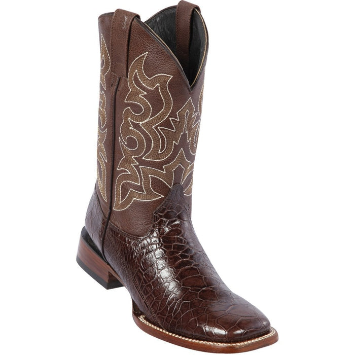 Botas de Tortuga Grabada Horma Rodeo Cuadrada - 6