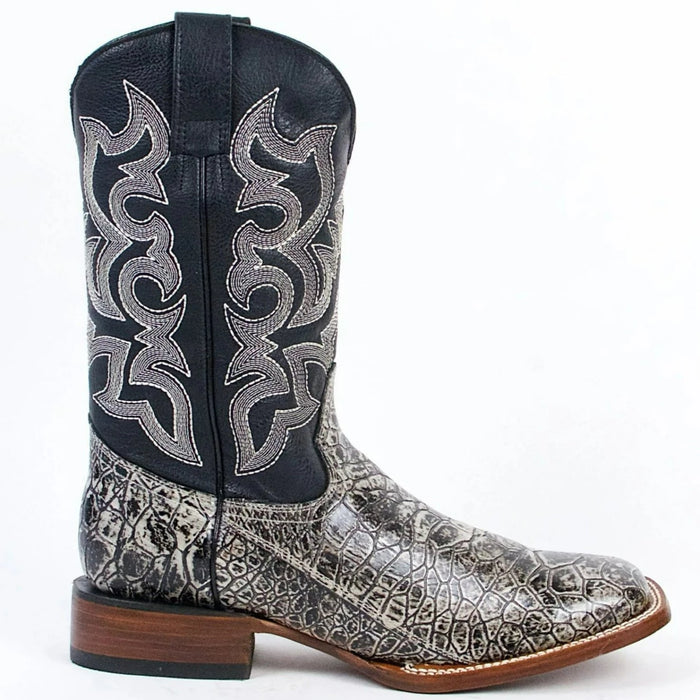 Botas de Tortuga Grabada Horma Rodeo Cuadrada - 6
