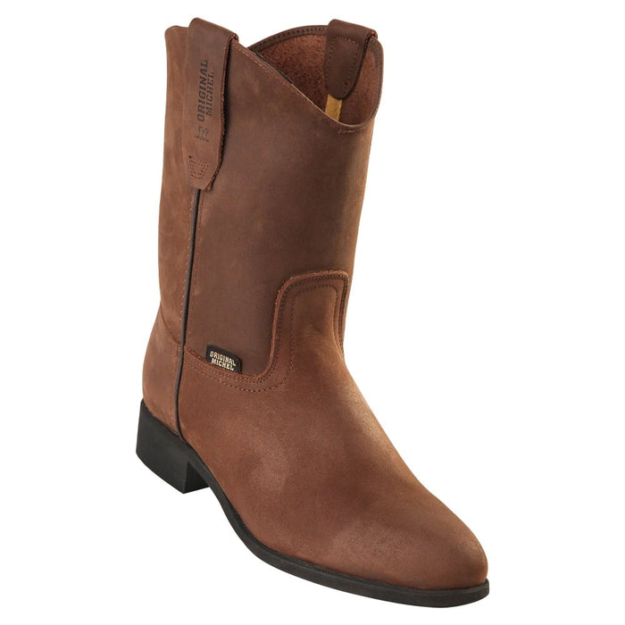 Botas de Trabajo Cuero Crazy con Suela de Hule Cafe OM - 6