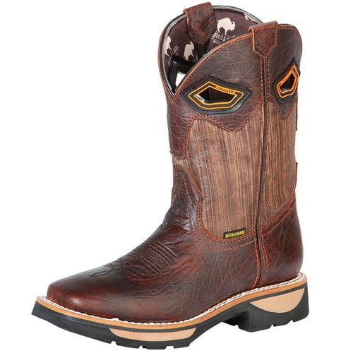 Botas de Trabajo de Cuello de Toro Horma Rodeo Color Miel GEN