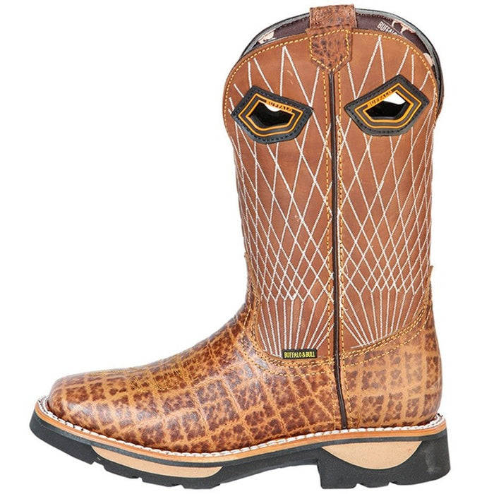 Botas de Trabajo de Cuero Original Horma Rodeo Color Arena GEN - 6