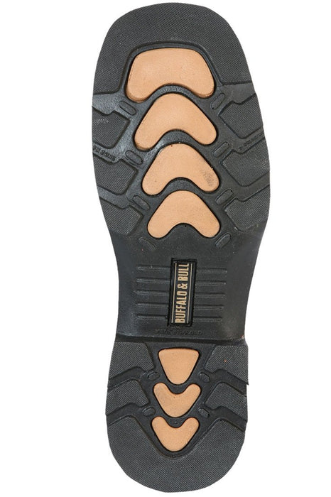 Botas de Trabajo de Cuero Original Horma Rodeo Color Cafe GEN-126458
