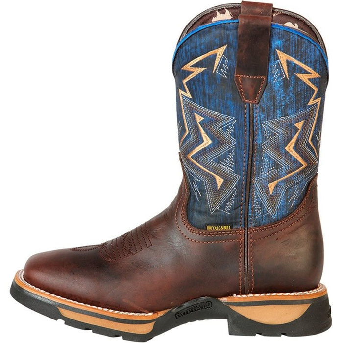 Botas de Trabajo de Cuero Original Horma Rodeo Color Cafe GEN - 6