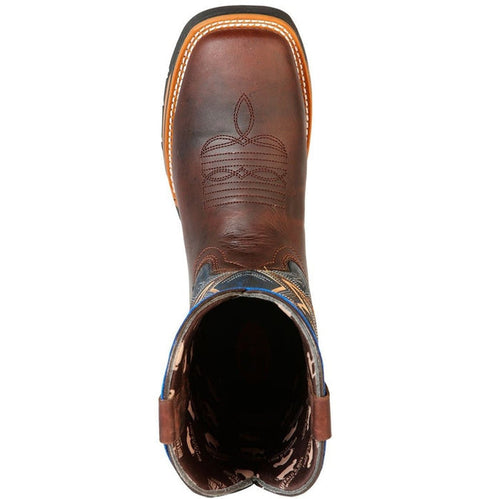 Botas de Trabajo de Cuero Original Horma Rodeo Color Cafe GEN-126458