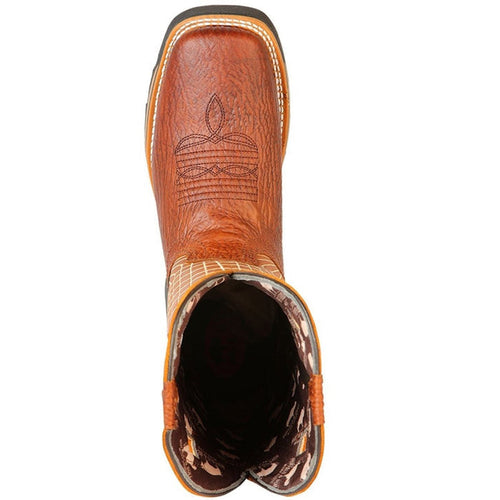 Botas de Trabajo de Cuero Original Horma Rodeo Color Miel GEN