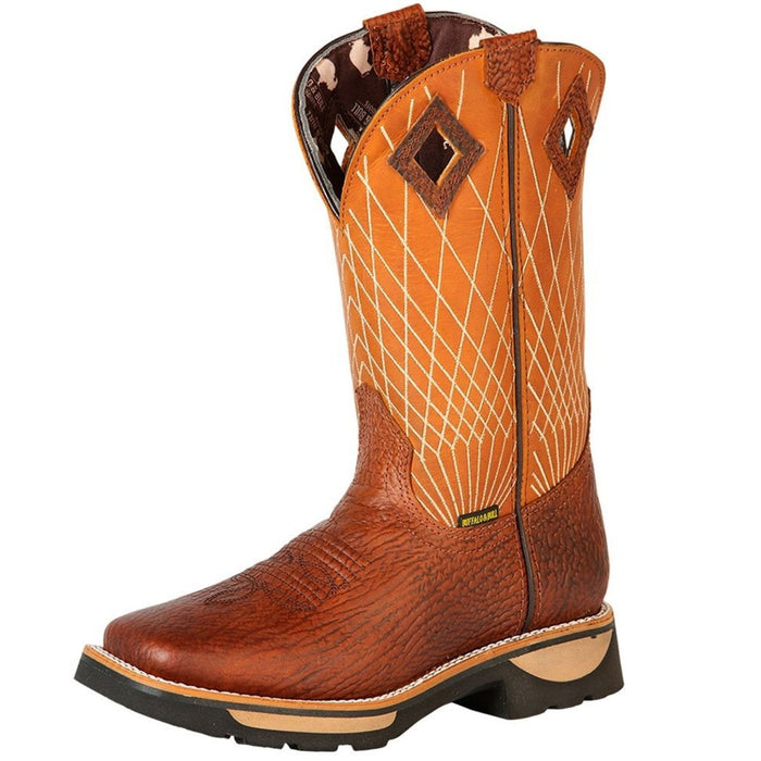 Botas de Trabajo de Cuero Original Horma Rodeo Color Miel GEN - 6