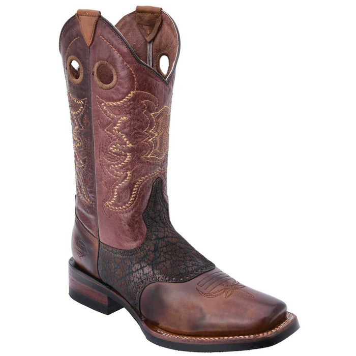 Botas Vaqueras de Cuero Antifaz Cuello de Toro Horma Rodeo - 6