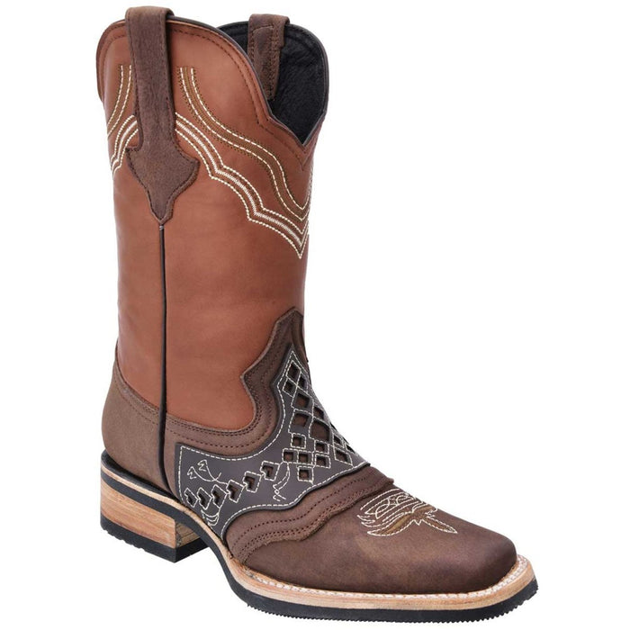 Botas Vaqueras de Cuero Antifaz Laser Horma Rodeo - 6