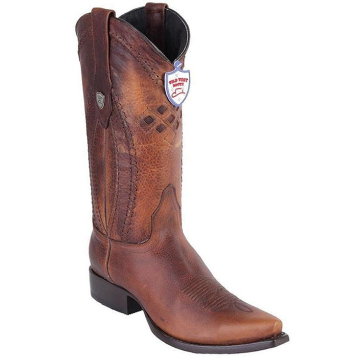 Botas Vaqueras de Cuero con Punta Recortada - 6