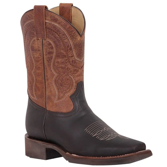 Botas Vaqueras de Cuero Crazy Horma Rodeo Color Chocolate - 6