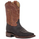 Botas Vaqueras de Cuero Crazy Horma Rodeo Color Chocolate