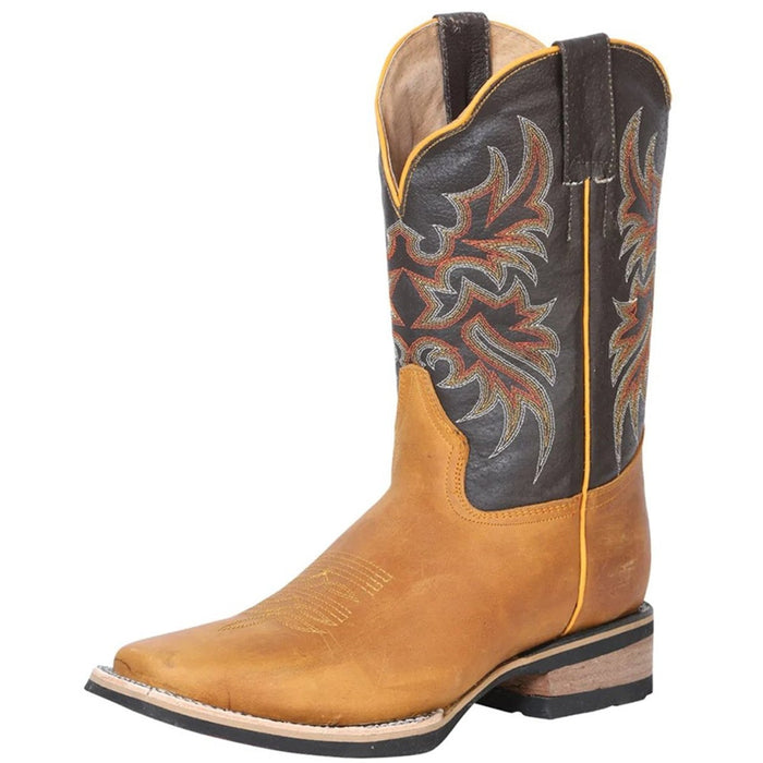 Botas Vaqueras de Cuero Crazy Horma Rodeo Color Miel - 6