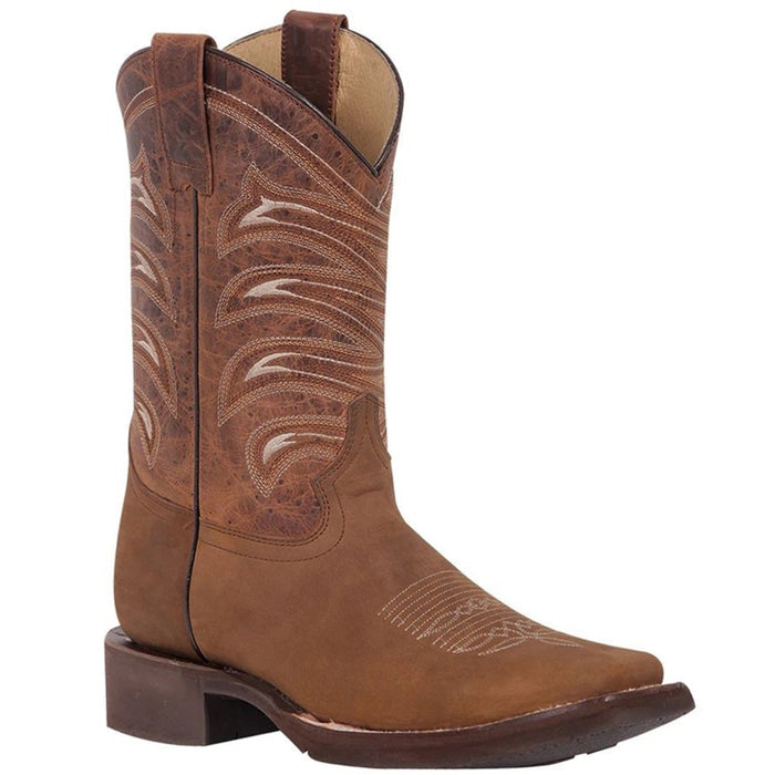 Botas Vaqueras de Cuero Crazy Horma Rodeo Texas Color Tan - 6